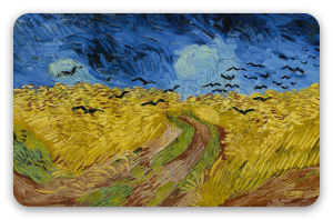 Wheatfield with Crows
