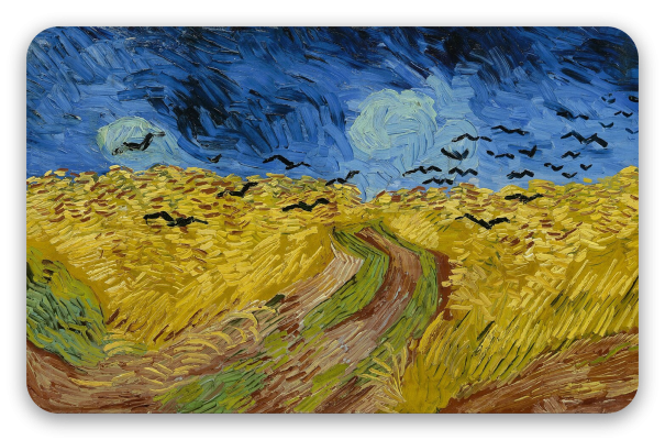 Wheatfield with Crows