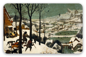 Hunters in the Snow