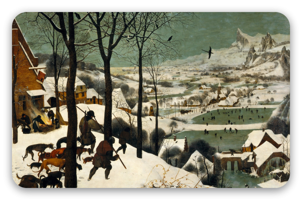 Hunters in the Snow