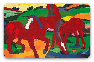 Grazing Horses