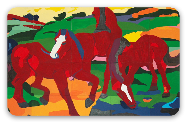 Grazing Horses