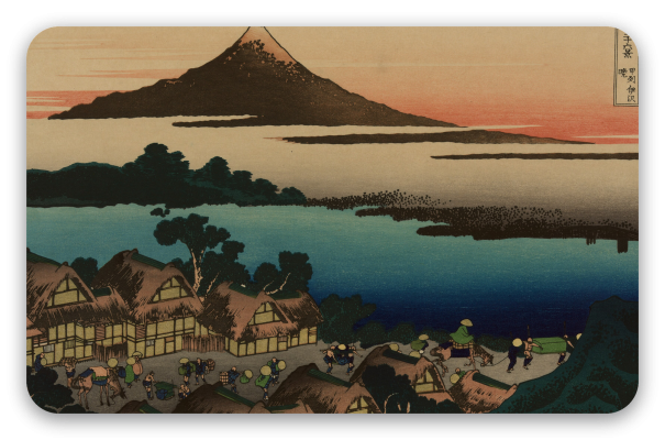 Dawn at Isawa in Kai Province