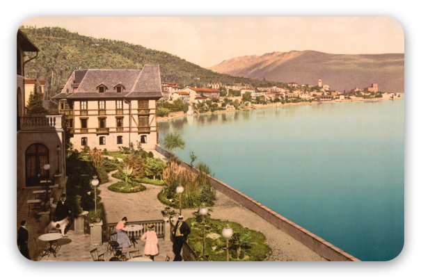 Lake Garda on photochrome prints