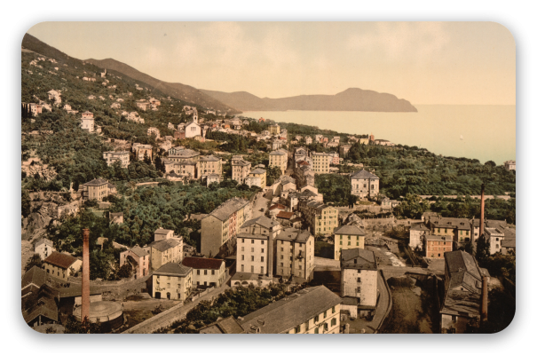 Genoa on photochrome prints