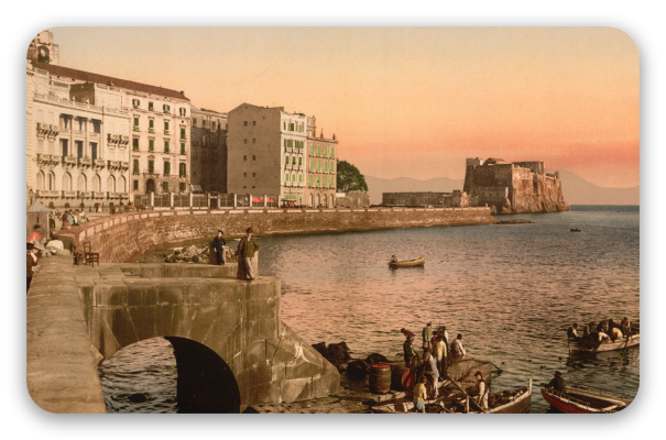 Naples on photochrome prints