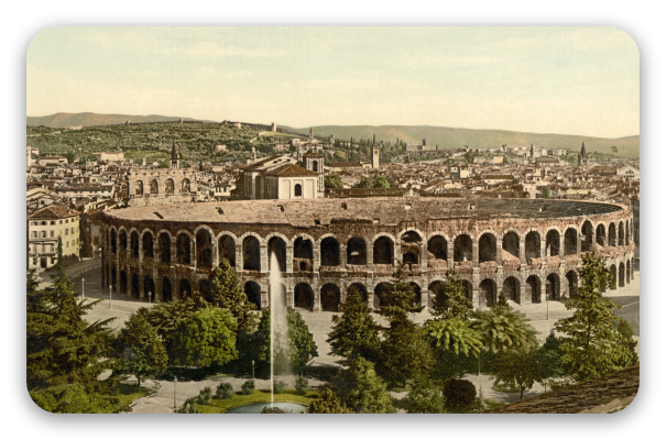 Verona on photochrome prints