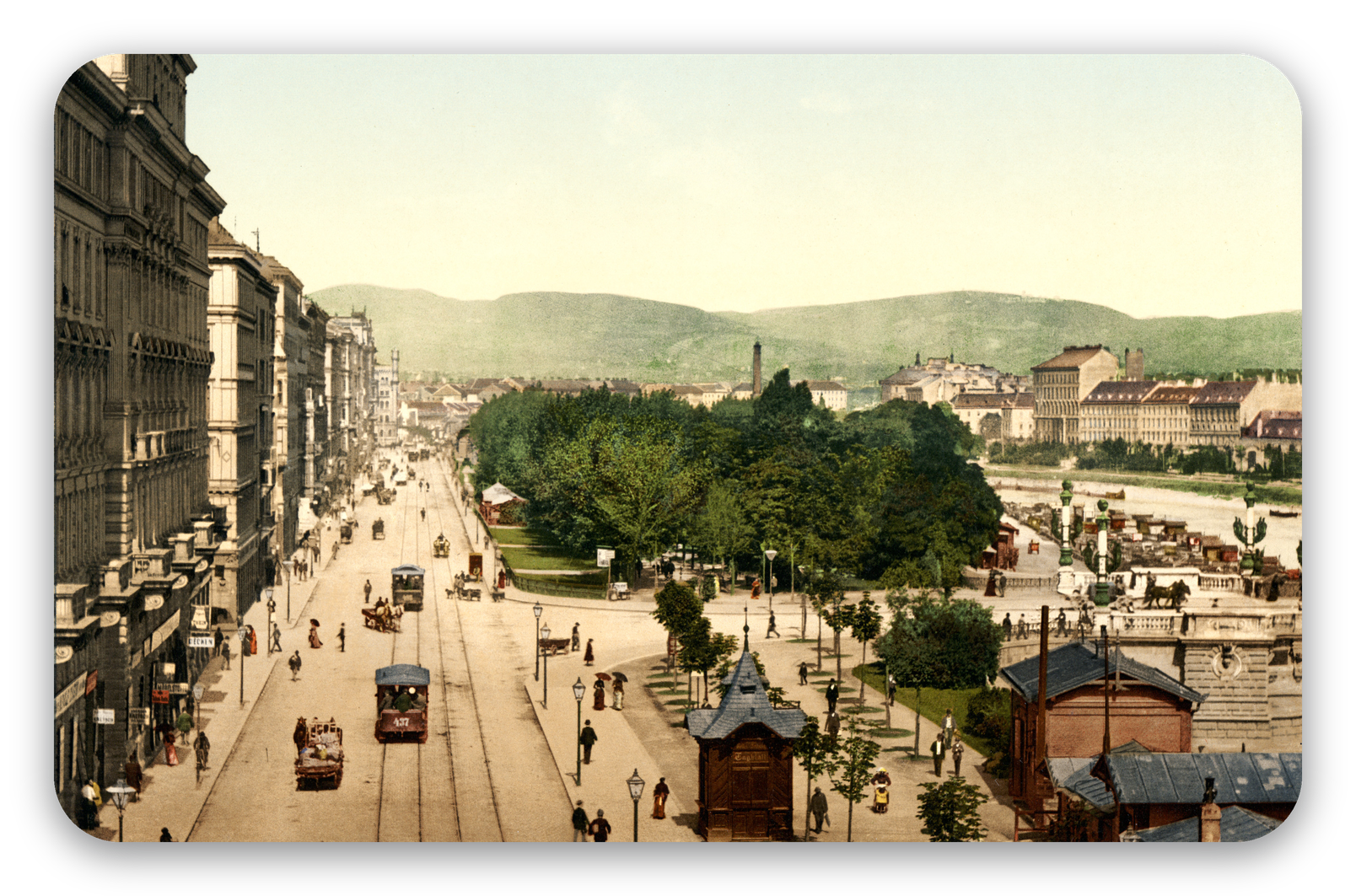 Vienna on photochrome prints