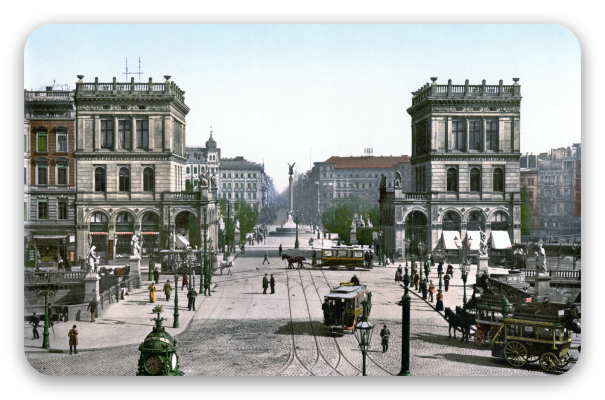Berlin on photochrome prints