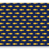 Yellow and Navy Fish Pattern