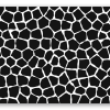 Black and White Giraffe Print