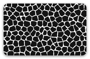 Black and White Giraffe Print